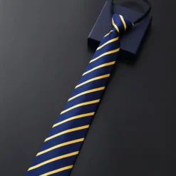 Sale OUKU Men's Work / Wedding / Gentleman Necktie - Striped Formal Style / Modern Style / Classic Party Tie High Quality Business Work Ties for Men Red Neck Tie Male Fashion Formal Tie