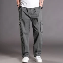Outlet OUKU Men's Work Pants Hiking Cargo Pants Hiking Pants Trousers Summer Outdoor Ripstop Quick Dry Multi Pockets Breathable Cotton Pants / Trousers Bottoms Army Green Light Grey Black Work Hunting Fishing L