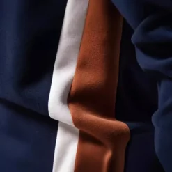 Sale OUKU Men's Zip Hoodie Sweatshirt Pullover Apricot Black Navy Blue Blue Orange Standing Collar Color Block Sports & Outdoor Sports Weekend Streetwear Cool Casual Spring & Fall Clothing Apparel Hoodies