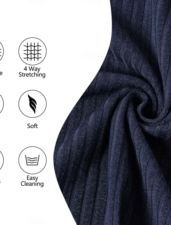Online OUKU Men's Zip Polo Golf Shirt Vacation Casual Lapel Quarter Zip Short Sleeve Fashion Basic Plain Ribbed Quarter Zip Summer Slim Fit Light Blue White Navy Blue Gray Zip Polo