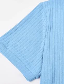 Online OUKU Men's Zip Polo Golf Shirt Vacation Casual Lapel Quarter Zip Short Sleeve Fashion Basic Plain Ribbed Quarter Zip Summer Slim Fit Light Blue White Navy Blue Gray Zip Polo