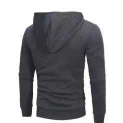 Sale OUKU Men's Zip Up Hoodies Black White Gray Hooded Plain Sports & Outdoor Daily Sports Hot Stamping Sportswear Basic Casual Spring & Summer Clothing Apparel Hoodies Sweatshirts Long Sleeve