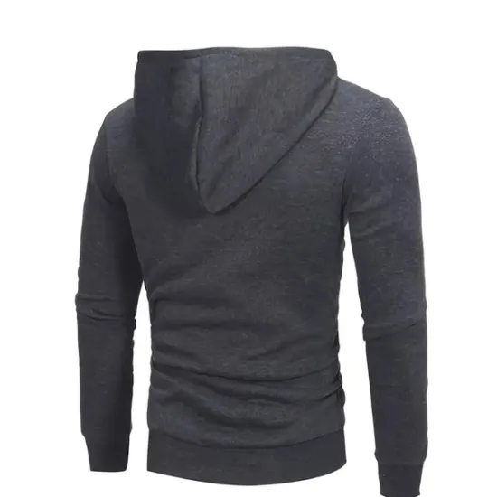 Sale OUKU Men's Zip Up Hoodies Black White Gray Hooded Plain Sports & Outdoor Daily Sports Hot Stamping Sportswear Basic Casual Spring & Summer Clothing Apparel Hoodies Sweatshirts Long Sleeve