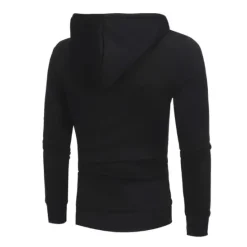 Sale OUKU Men's Zip Up Hoodies Black White Gray Hooded Plain Sports & Outdoor Daily Sports Hot Stamping Sportswear Basic Casual Spring & Summer Clothing Apparel Hoodies Sweatshirts Long Sleeve