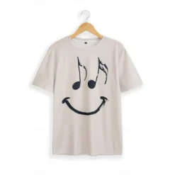 OUKU Music Festival Men's Graphic Funny Smile Face T Shirt Short Sleeve T shirt 3D Print Crew Neck Shirt Vintage Fashion Designer Outdoor Daily Sports Blue Red Green Spring & Summer Clothing Apparel S M L