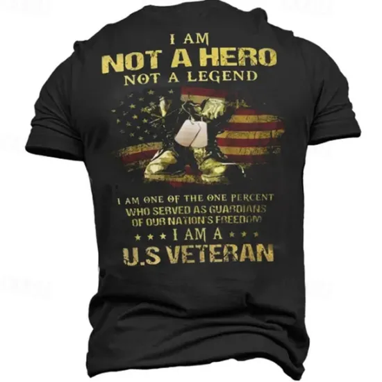 New OUKU Patriotic T Shirts For Men American US Flag T Shirt Short Sleeve T shirt 3D Print Crew Neck Round Neck Shirt Fashion Daily Basic Street Casual Daily Black Summer Spring All Seasons Clothing