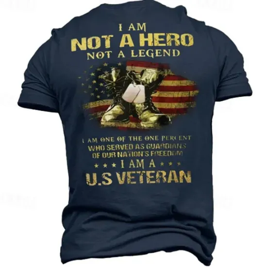 New OUKU Patriotic T Shirts For Men American US Flag T Shirt Short Sleeve T shirt 3D Print Crew Neck Round Neck Shirt Fashion Daily Basic Street Casual Daily Black Summer Spring All Seasons Clothing