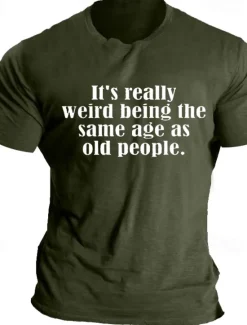 Sale OUKU Quotes & Sayings Letter Print Black Blue Light Grey T shirt Tee Casual Style Men's 100% Cotton Graphic T Shirt Leisure Shirt Comfortable Tee Summer Fashion Designer Clothing M L XL XXL XXXL