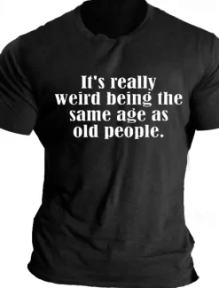 Sale OUKU Quotes & Sayings Letter Print Black Blue Light Grey T shirt Tee Casual Style Men's 100% Cotton Graphic T Shirt Leisure Shirt Comfortable Tee Summer Fashion Designer Clothing M L XL XXL XXXL