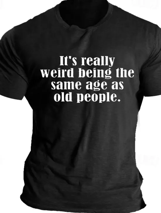 Sale OUKU Quotes & Sayings Letter Print Black Blue Light Grey T shirt Tee Casual Style Men's 100% Cotton Graphic T Shirt Leisure Shirt Comfortable Tee Summer Fashion Designer Clothing M L XL XXL XXXL