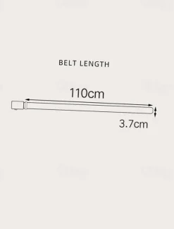 Outlet OUKU Retro Needle Buckle Men's Belt Antique Jeans Belt Black