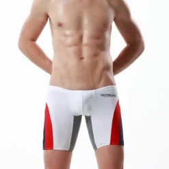 Online OUKU SEOBEAN® Men's Swim Shorts Bottoms Swimming Surfing Water Sports Swimwear Breathable Quick Dry Comfortable Chinlon Elastane Beach Wear / Summer / Stretchy