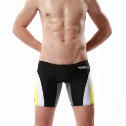 Online OUKU SEOBEAN® Men's Swim Shorts Bottoms Swimming Surfing Water Sports Swimwear Breathable Quick Dry Comfortable Chinlon Elastane Beach Wear / Summer / Stretchy
