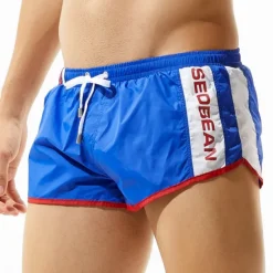 OUKU SEOBEAN® Men's Swim Trunks Swim Shorts Quick Dry Board Shorts Bathing Suit with Pockets Mesh Lining Drawstring Swimming Surfing Beach Water Sports Patchwork Summer / Stretchy