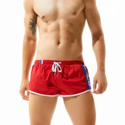 OUKU SEOBEAN® Men's Swim Trunks Swim Shorts Quick Dry Board Shorts Bathing Suit with Pockets Mesh Lining Drawstring Swimming Surfing Beach Water Sports Patchwork Summer / Stretchy