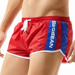 OUKU SEOBEAN® Men's Swim Trunks Swim Shorts Quick Dry Board Shorts Bathing Suit with Pockets Mesh Lining Drawstring Swimming Surfing Beach Water Sports Patchwork Summer / Stretchy