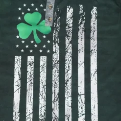 Discount OUKU St.Patrick's Day Men's Henley Shirt Tee Graphic Clover National Flag Henley Clothing Apparel 3D Print Daily St.Patrick's Day Long Sleeve Button-Down Print Fashion Designer
