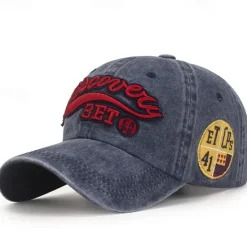 Best OUKU Unisex Baseball Cap Sun Hat Black Red Polyester Washed Casual Minimalism Outdoor Vacation Graphic Letter Adjustable Sunscreen Fashion