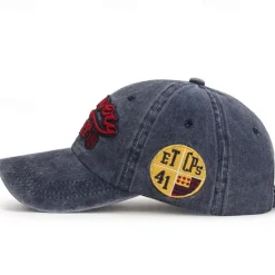 Best OUKU Unisex Baseball Cap Sun Hat Black Red Polyester Washed Casual Minimalism Outdoor Vacation Graphic Letter Adjustable Sunscreen Fashion