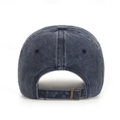 Best OUKU Unisex Baseball Cap Sun Hat Black Red Polyester Washed Casual Minimalism Outdoor Vacation Graphic Letter Adjustable Sunscreen Fashion