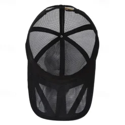 Clearance OUKU Unisex Baseball Cap Sun Hat Black White Mesh Travel Beach Outdoor Vacation Plain Adjustable Sunscreen Fashion