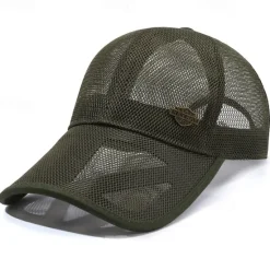 Clearance OUKU Unisex Baseball Cap Sun Hat Black White Mesh Travel Beach Outdoor Vacation Plain Adjustable Sunscreen Fashion