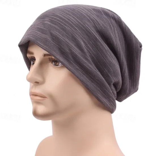 Sale OUKU Unisex Beanie Hat Black Coffee Cotton Travel Beach Outdoor Vacation Plain