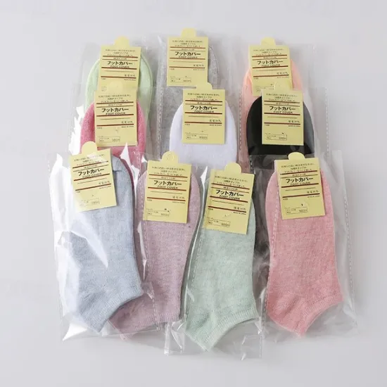 Outlet OUKU Unisex Colored Cotton Boat Socks Solid Color Short Socks Fruit Green
