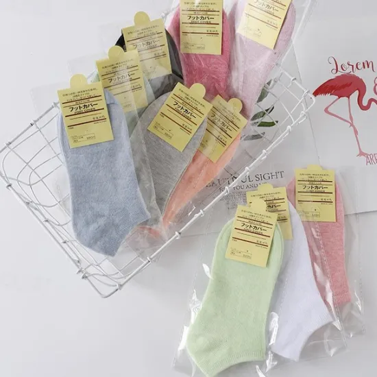 Outlet OUKU Unisex Colored Cotton Boat Socks Solid Color Short Socks Fruit Green