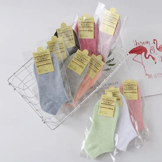Outlet OUKU Unisex Colored Cotton Boat Socks Solid Color Short Socks Fruit Green