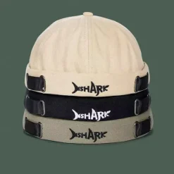 New OUKU Unisex Docker Cap Brimless Hats Black Green Cotton Travel Beach Outdoor Vacation Plain Adjustable