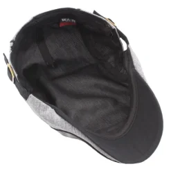 Sale OUKU Unisex Flat Cap Newsboy Cap Black Blue Polyester Retro Travel Beach Outdoor Vacation Plain Adjustable