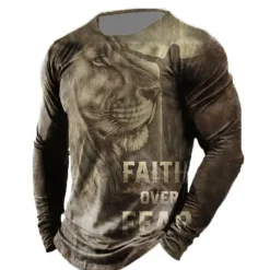 Best OUKU Veterans Day Men's Patriot Patriotic Veteran Graphic Prints American Flag National Flag T shirt Distressed T Shirt Long Sleeve T shirt 3D Print Crew Neck Shirt Vintage Sports Designer Outdoor Street