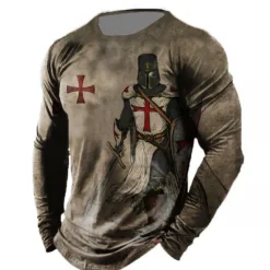 Best OUKU Veterans Day Men's Patriot Patriotic Veteran Graphic Prints American Flag National Flag T shirt Distressed T Shirt Long Sleeve T shirt 3D Print Crew Neck Shirt Vintage Sports Designer Outdoor Street